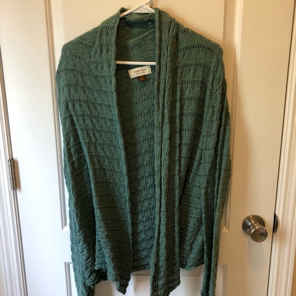 Green cardigan